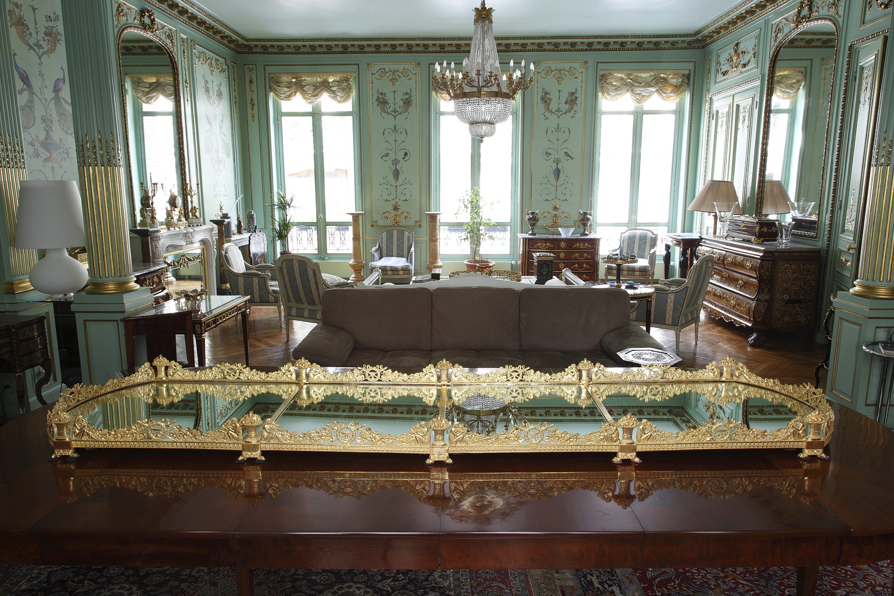 A Restauration ormolu four-section surtout-de-table